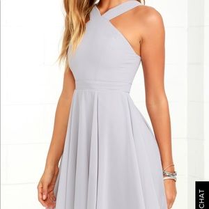 forevermore grey skater dress from lulus
